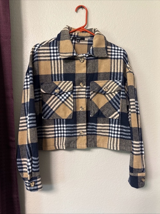Papaya Jackets & Blazers - RB11 Papaya women’s Flannel Plaid Shacket size Medium